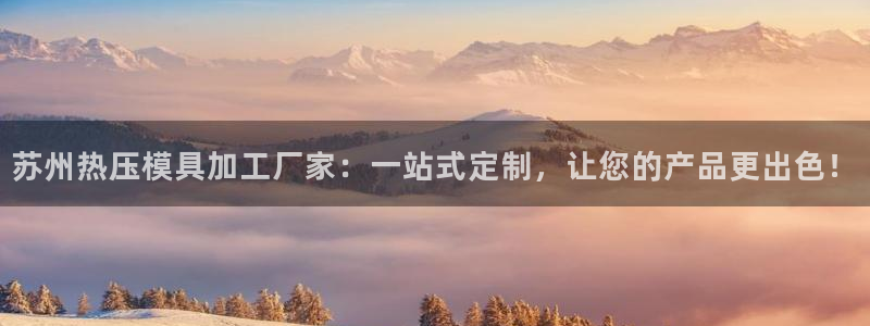 易倍网络技术有限公司是干嘛的：苏州热压模具加工厂家：一站