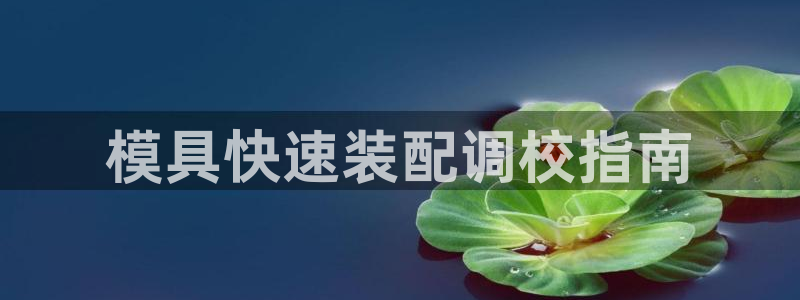 杭州易倍达上班怎么样:模具快速装配调校指南