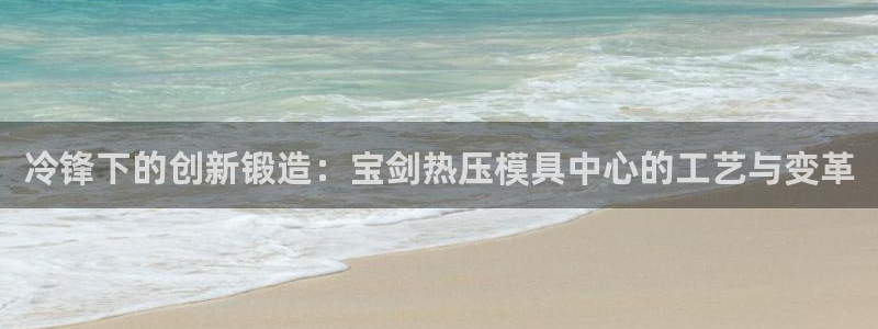 易倍单词app官网：冷锋下的创新锻造：宝剑热压模具中心的